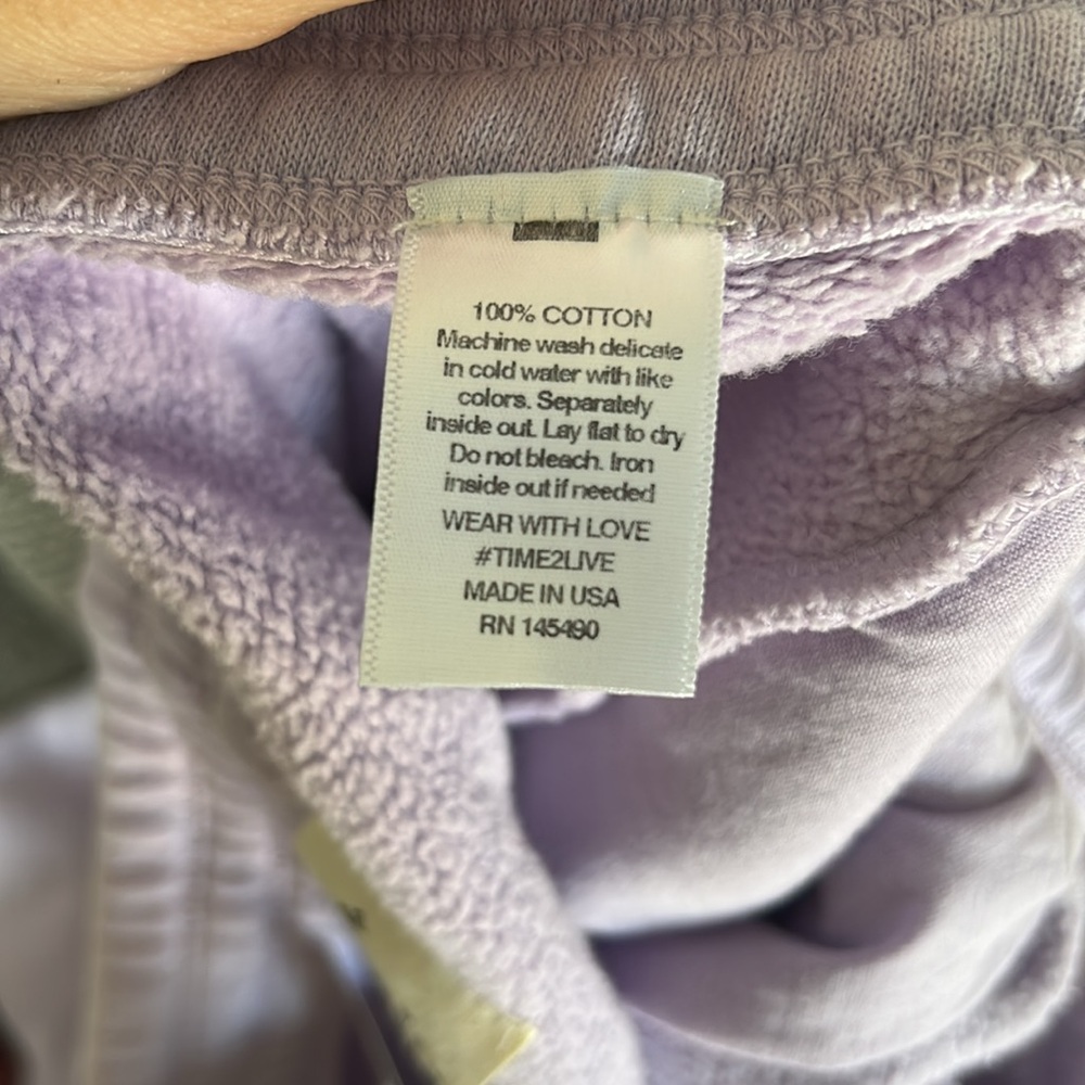 ELECTRIC & ROSE Retro Fleece Elin Pant In Lavender - Picture 6 of 8